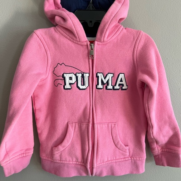 Puma Kids Bright Pink Hoodie - Picture 1 of 3
